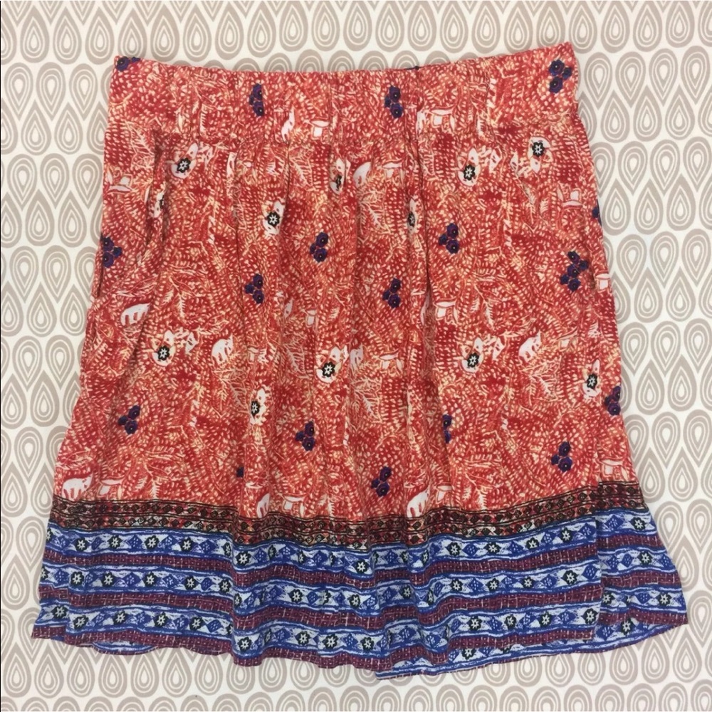 CAbi Women's Floral A-line Skirt Size Medium B87